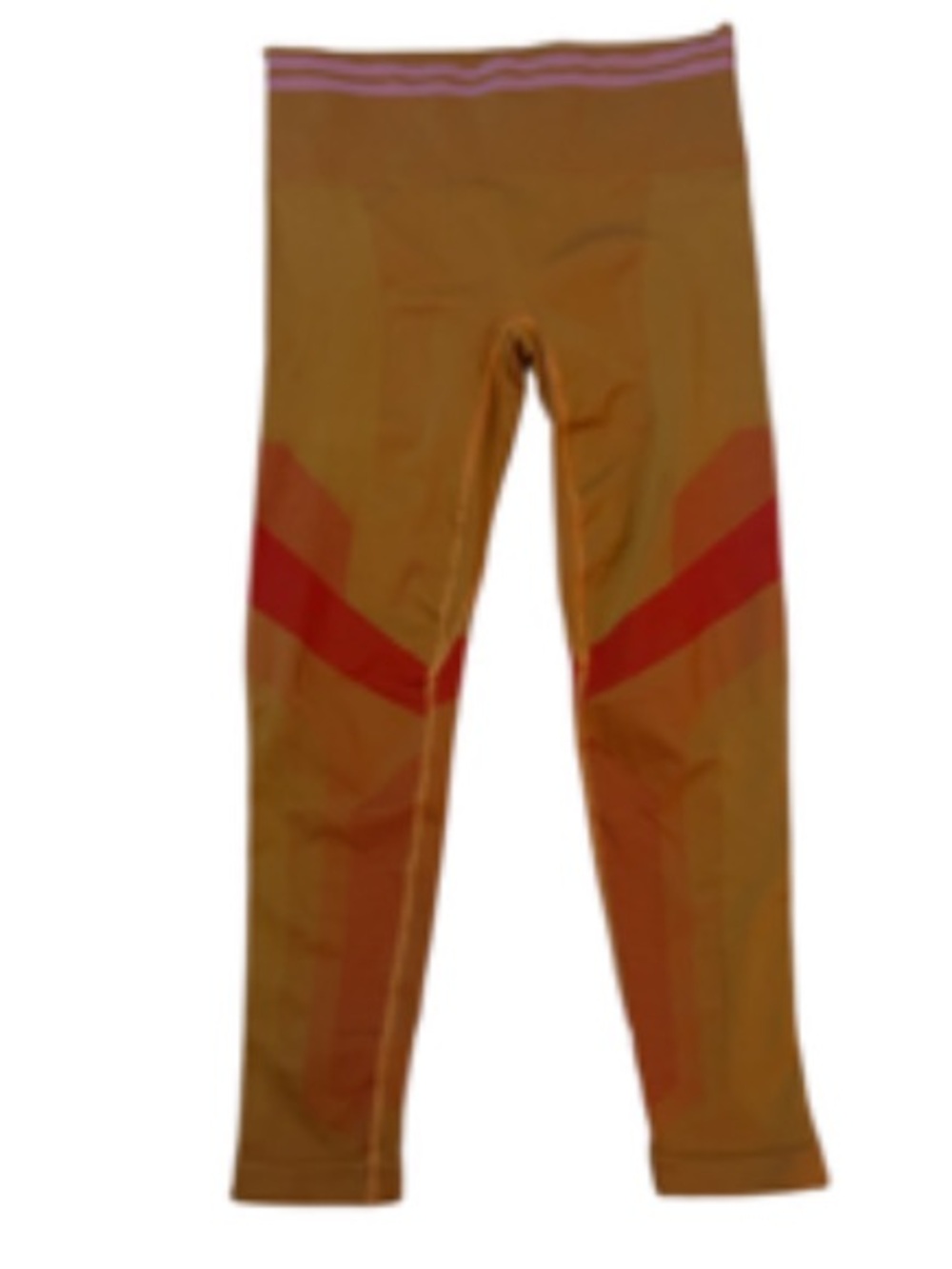 LNDR  Seamless Performance Leggings - Rust with Red Accents M/L